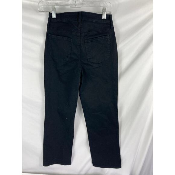 New NYDJ Bailey Relaxed Black Jean Size 0 - Picture 4 of 8